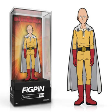 One Punch Man Saitama FiGPiN #389 | Classic Enamel Pin - BUCKET POPCORN